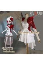 Identity V Perfumer Crimson Bride White Formal Dress Cosplay Costume